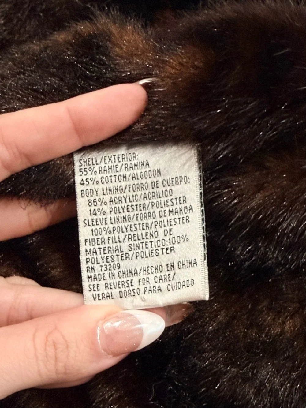 MARVIN RICHARDS Vintage Faux Fur Lined Denim Coat (Sz S)